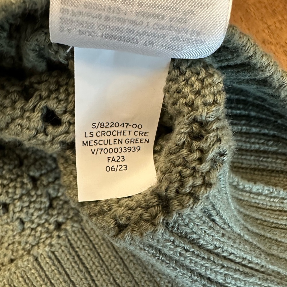 ☀️ New! GAP Crochet Crewneck Sweater - Picture 11 of 13